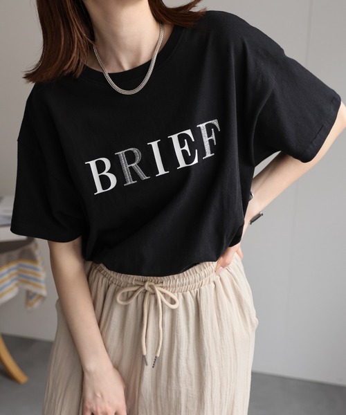 MEDM Tシャツ 綿 刺繍 プリント 切替 ロゴ カジュアル 男女兼用 VISION STREET WEAR 長袖Tシャツ メンズ バックプリント バック