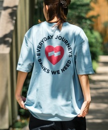 BANKS（バンクス）の「DESIGN TEE/BANKS JOURNAL(バンクスジャーナル)ハートプリント半袖デザインT-シャツ（Tシャツ/カットソー）」