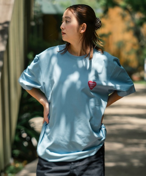 BANKS（バンクス）の「DESIGN TEE/BANKS JOURNAL(バンクスジャーナル)ハートプリント半袖デザインT-シャツ（Tシャツ/カットソー・メンズ・ブルー系その他/オフホワイト/ブラック・MEDIUM/LARGE/X-LARGE）」の21枚目の写真
