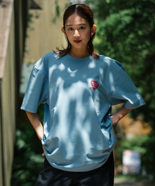 BANKS（バンクス）の「DESIGN TEE/BANKS JOURNAL(バンクスジャーナル)ハートプリント半袖デザインT-シャツ（Tシャツ/カットソー・メンズ・ブルー系その他/オフホワイト/ブラック・MEDIUM/LARGE/X-LARGE）」の22枚目の写真