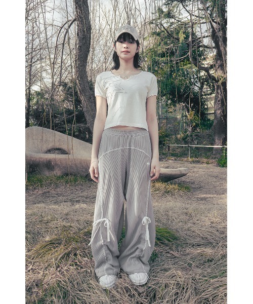 セール】HUG YOUR SKIN/ハグユアスキン/Star stitched top（T
