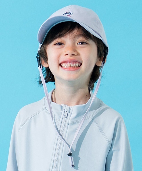 and D. petit main(アンドディープティマイン)の「コード付き刺繍CAP(キャップ・キッズ・ベージュ/ネイビー/ラベンダー・54cm/56cm)」の3枚目の写真