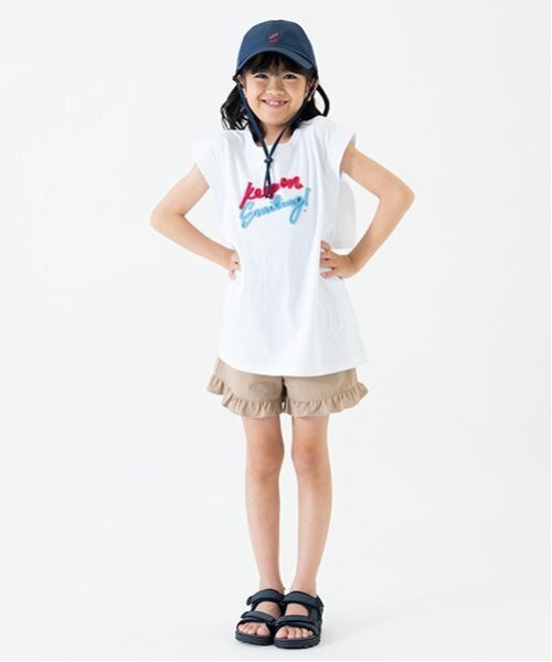 and D. petit main(アンドディープティマイン)の「コード付き刺繍CAP(キャップ・キッズ・ベージュ/ネイビー/ラベンダー・54cm/56cm)」の16枚目の写真