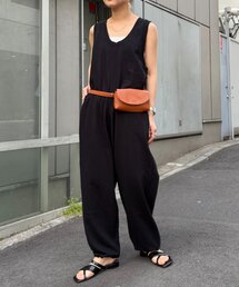 WILLOW（ウィロー）の「【willow】【新色追加】スラブ裏毛裾ドロストオールインワン（サロペット/オーバーオール）」