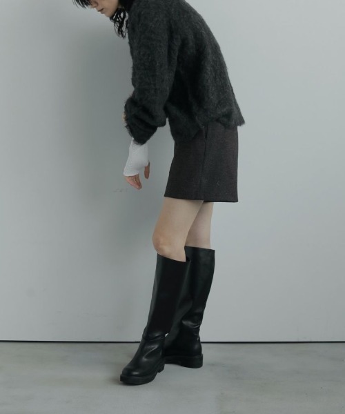 anuke（アンヌーク）の「anuke Ecoleather Long Boots エコレザー