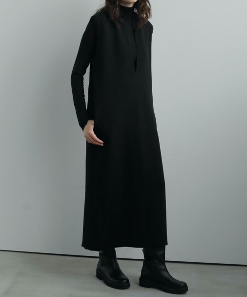 anuke（アンヌーク）の「anuke　Ecoleather Long Boots エコレザーロングブーツ/62521007（ブーツ・レディース・ブラック・38/37/36）」の12枚目の写真