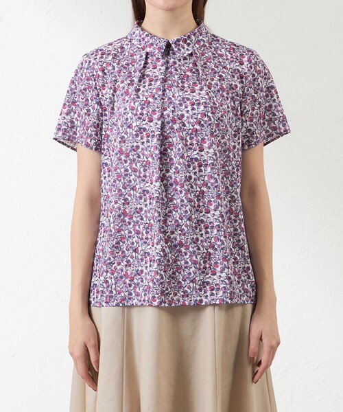 amaca（アマカ）の「Eliza's シャツカラーブラウス（シャツ/ブラウス・レディース・ピンク/ブルー系その他4・40/38）」の6枚目の写真