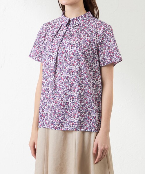 amaca（アマカ）の「Eliza's シャツカラーブラウス（シャツ/ブラウス・レディース・ピンク/ブルー系その他4・40/38）」の7枚目の写真