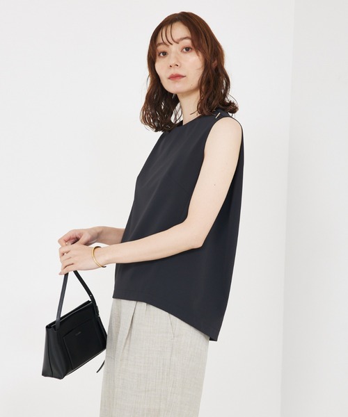 新品　forme ノースリーブコクーントップス FORME 2025 spring ノースリーブコクーントップス