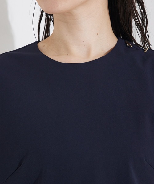 qualite（カリテ）の「コクーンノースリーブ/夏服/オフィスカジュアル/ノースリーブトップス（タンクトップ・レディース・オフホワイト/ネイビー/ブラック・フリー）」の13枚目の写真