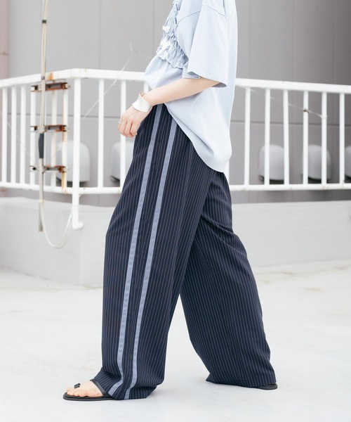 新品タグ付◆ KBF ストライプラインイージーパンツ　CHARCOAL KBF｜ストライプラインイージーパンツ | Rakuten Fashion(楽天