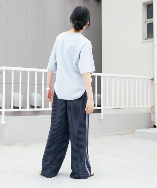 新品タグ付◆ KBF ストライプラインイージーパンツ　BEIGE DOORS セール】ストライプラインイージーパンツ（その他パンツ）｜KBF