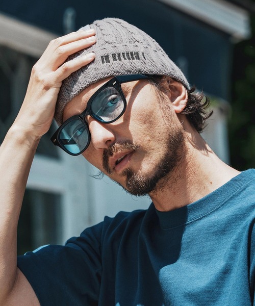 felkod(フィルコッド)の「mko12920- Barcode Embroidery Cable Knit Cap ケーブルニットキャップ(ニットキャップ/ビーニー・メンズ・ピンク系その他/グレー/ブラック×ピンク/ブラック×ホワイト・FREE)」の7枚目の写真