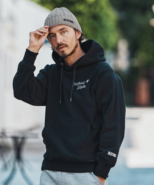 felkod(フィルコッド)の「mko12920- Barcode Embroidery Cable Knit Cap ケーブルニットキャップ(ニットキャップ/ビーニー・メンズ・ピンク系その他/グレー/ブラック×ピンク/ブラック×ホワイト・FREE)」の8枚目の写真