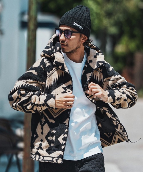 felkod(フィルコッド)の「mko12920- Barcode Embroidery Cable Knit Cap ケーブルニットキャップ(ニットキャップ/ビーニー・メンズ・ピンク系その他/グレー/ブラック×ピンク/ブラック×ホワイト・FREE)」の12枚目の写真