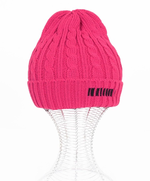 felkod(フィルコッド)の「mko12920- Barcode Embroidery Cable Knit Cap ケーブルニットキャップ(ニットキャップ/ビーニー・メンズ・ピンク系その他/グレー/ブラック×ピンク/ブラック×ホワイト・FREE)」の17枚目の写真
