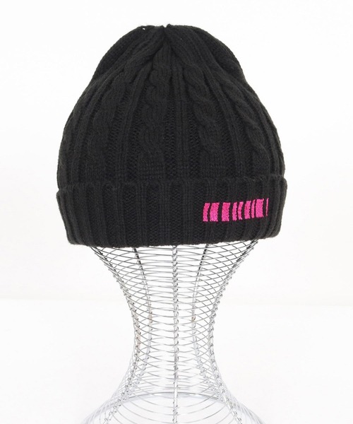 felkod(フィルコッド)の「mko12920- Barcode Embroidery Cable Knit Cap ケーブルニットキャップ(ニットキャップ/ビーニー・メンズ・ピンク系その他/グレー/ブラック×ピンク/ブラック×ホワイト・FREE)」の19枚目の写真