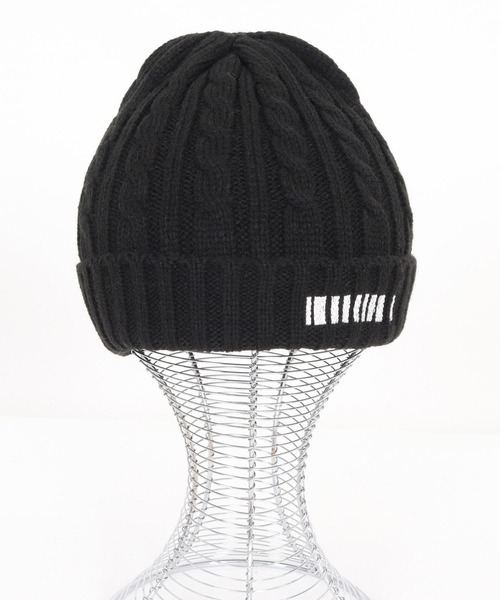 felkod(フィルコッド)の「mko12920- Barcode Embroidery Cable Knit Cap ケーブルニットキャップ(ニットキャップ/ビーニー・メンズ・ピンク系その他/グレー/ブラック×ピンク/ブラック×ホワイト・FREE)」の20枚目の写真