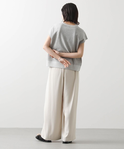 Gready Brilliant（グレディブリリアン）の「ＬＵリネン裏毛フレンチカットソー（Tシャツ/カットソー・レディース・ライトベージュ/トップグレー・38）」の5枚目の写真