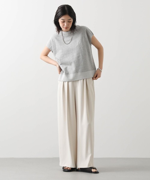Gready Brilliant（グレディブリリアン）の「ＬＵリネン裏毛フレンチカットソー（Tシャツ/カットソー・レディース・ライトベージュ/トップグレー・38）」の6枚目の写真