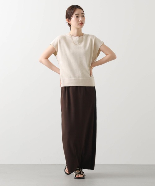 Gready Brilliant（グレディブリリアン）の「ＬＵリネン裏毛フレンチカットソー（Tシャツ/カットソー・レディース・ライトベージュ/トップグレー・38）」の15枚目の写真