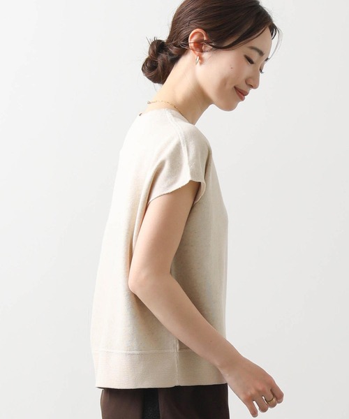 Gready Brilliant（グレディブリリアン）の「ＬＵリネン裏毛フレンチカットソー（Tシャツ/カットソー・レディース・ライトベージュ/トップグレー・38）」の17枚目の写真