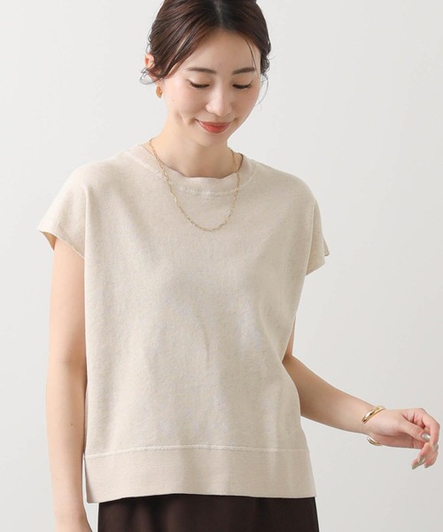 Gready Brilliant（グレディブリリアン）の「ＬＵリネン裏毛フレンチカットソー（Tシャツ/カットソー・レディース・ライトベージュ/トップグレー・38）」の19枚目の写真