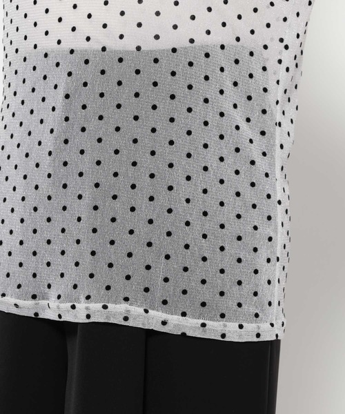 HARE(ハレ)の「ドットガラシアーT(HARE)(Tシャツ/カットソー・レディース・ホワイト/ブラック・FREE)」の9枚目の写真