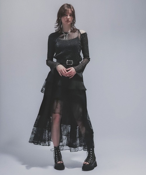 HARE(ハレ)の「ドットガラシアーT(HARE)(Tシャツ/カットソー・レディース・ホワイト/ブラック・FREE)」の16枚目の写真