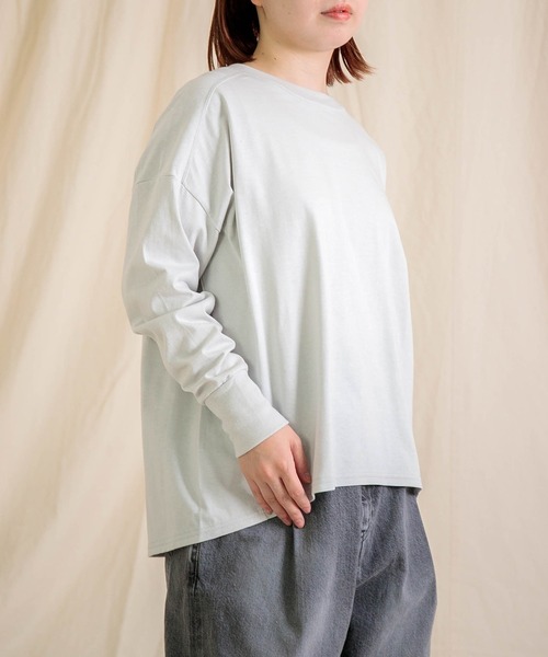 Brocante（ブロカント）の「[Brocante / ブロカント] ヴィンテージ天竺 ユニヴェルセルロンTシャツ（Tシャツ/カットソー・レディース・ブラック/ライトグレー/アイボリー・2）」の4枚目の写真
