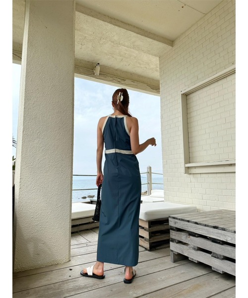 TRUNC88 Waterlike Side Open Dress ロングワンピ TRUNC 88（トランクエイティーエイト）の「Waterlike Side Open