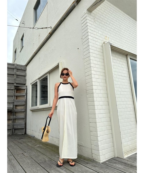 TRUNC88 Waterlike Side Open Dress ロングワンピ TRUNC 88（トランクエイティーエイト）の「Waterlike Side Open