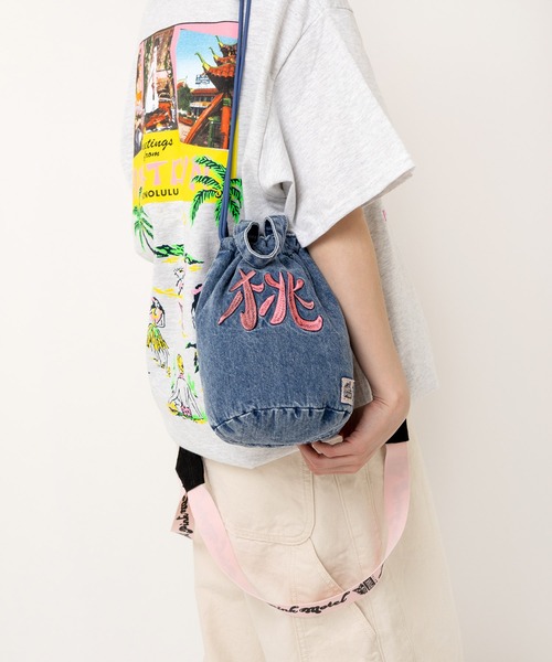 RNA（アールエヌエー）の「E5140 ＰＭ桃虎ミニショルダー（ショルダーバッグ・レディース・ブラック/ライトインディゴブルー/ブラック×ホワイト/カモフラージュ・FREE）」の8枚目の写真