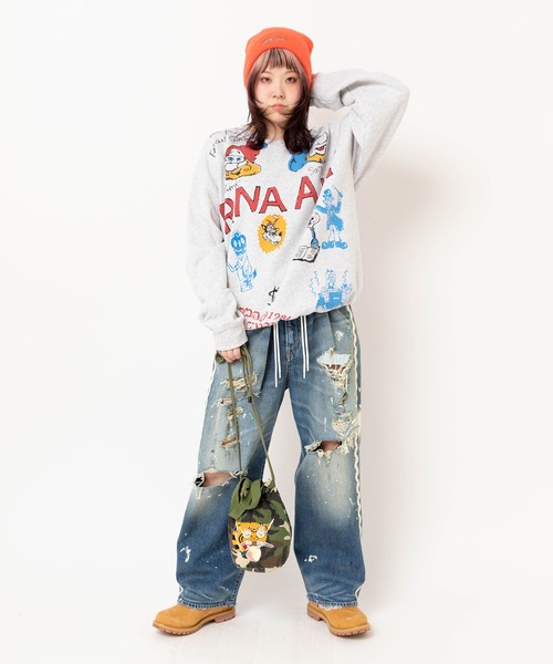 RNA（アールエヌエー）の「E5140 ＰＭ桃虎ミニショルダー（ショルダーバッグ・レディース・ブラック/ライトインディゴブルー/ブラック×ホワイト/カモフラージュ・FREE）」の20枚目の写真