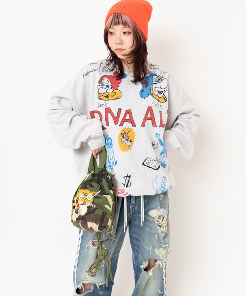 RNA（アールエヌエー）の「E5140 ＰＭ桃虎ミニショルダー（ショルダーバッグ・レディース・ブラック/ライトインディゴブルー/ブラック×ホワイト/カモフラージュ・FREE）」の16枚目の写真