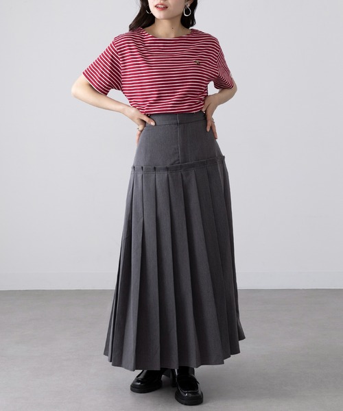 Arnie Arnold Palmer(アーニーアーノルドパーマー)の「【ARNIE】9054543 先染ボーダーフェルト刺繍半袖Tシャツ(Tシャツ/カットソー・レディース・ブルー/ブラック/ワイン・M/L/LL)」の17枚目の写真