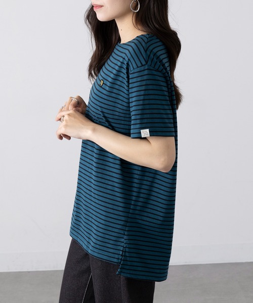 Arnie Arnold Palmer(アーニーアーノルドパーマー)の「【ARNIE】9054543 先染ボーダーフェルト刺繍半袖Tシャツ(Tシャツ/カットソー・レディース・ブルー/ブラック/ワイン・M/L/LL)」の10枚目の写真