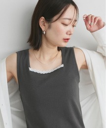 Corteiz グレー タンクトップ グンゼ タンクトップ カップ付き ブラトップ レディース 冷感 夏