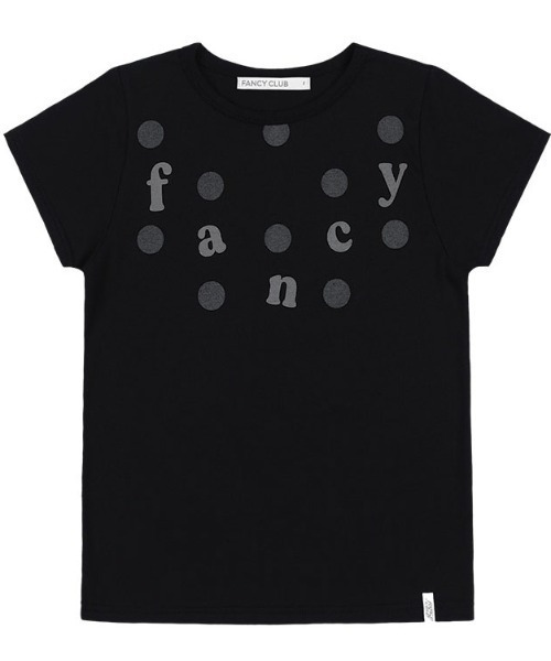 スコットクラブ購入 アシメントリートップス フェンネル♡ブラック A'GEM/9 × .kom 『FANCY CLUB/ファンシークラブ』 Dot Fade
