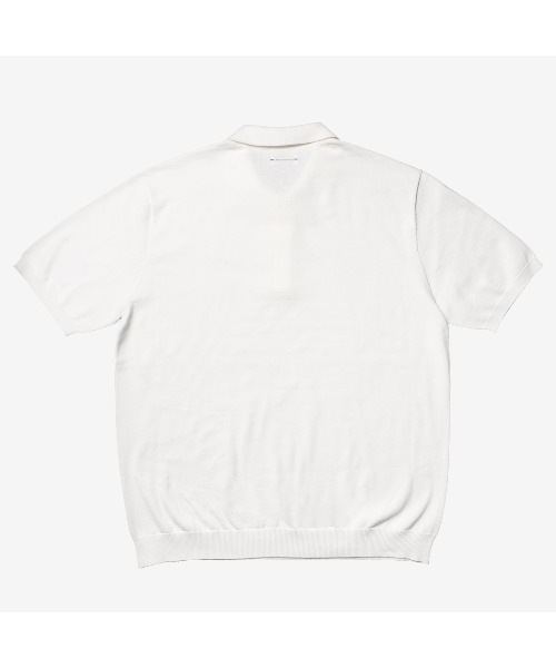 セール】【hatoooooooooo】Knit tee スタイル半袖ポロシャツ