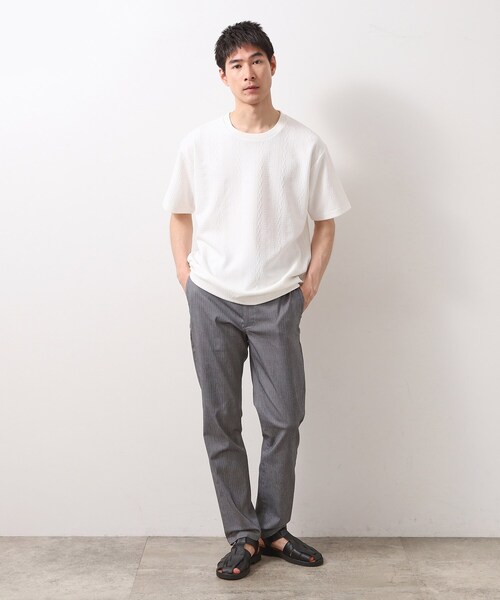 THE SHOP TK (ザ ショップ ティーケー )の「ライトフクレジャカード 半袖Tシャツ 洗濯機OK(Tシャツ/カットソー・メンズ・オフホワイト/ブラウン系/ブルーグリーン/ネイビー・02/03/04)」の22枚目の写真