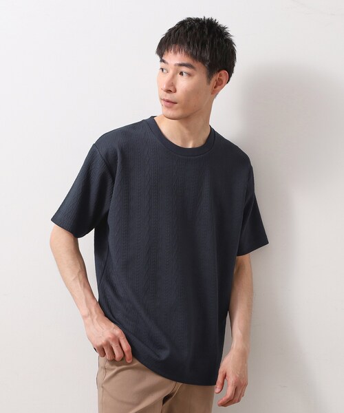 THE SHOP TK (ザ ショップ ティーケー )の「ライトフクレジャカード 半袖Tシャツ 洗濯機OK(Tシャツ/カットソー・メンズ・オフホワイト/ブラウン系/ブルーグリーン/ネイビー・02/03/04)」の20枚目の写真