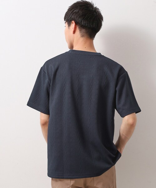 THE SHOP TK (ザ ショップ ティーケー )の「ライトフクレジャカード 半袖Tシャツ 洗濯機OK(Tシャツ/カットソー・メンズ・オフホワイト/ブラウン系/ブルーグリーン/ネイビー・02/03/04)」の19枚目の写真