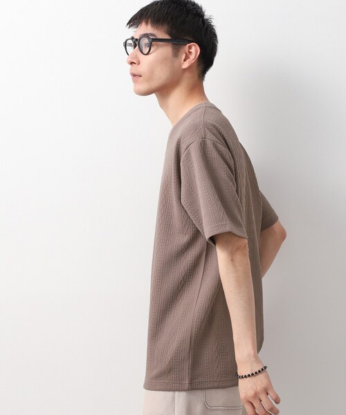 THE SHOP TK (ザ ショップ ティーケー )の「ライトフクレジャカード 半袖Tシャツ 洗濯機OK(Tシャツ/カットソー・メンズ・オフホワイト/ブラウン系/ブルーグリーン/ネイビー・02/03/04)」の16枚目の写真