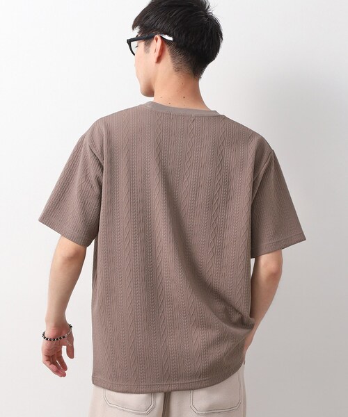THE SHOP TK (ザ ショップ ティーケー )の「ライトフクレジャカード 半袖Tシャツ 洗濯機OK(Tシャツ/カットソー・メンズ・オフホワイト/ブラウン系/ブルーグリーン/ネイビー・02/03/04)」の15枚目の写真