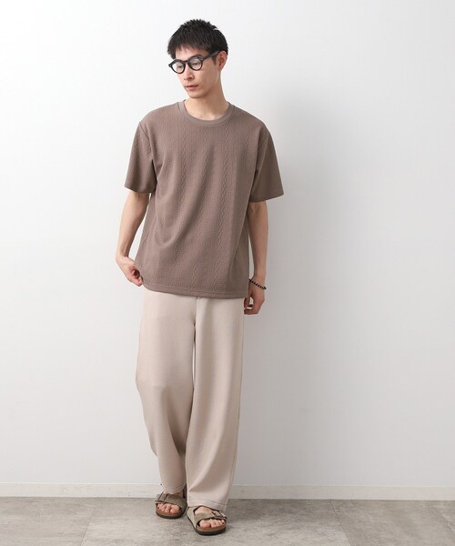 THE SHOP TK (ザ ショップ ティーケー )の「ライトフクレジャカード 半袖Tシャツ 洗濯機OK(Tシャツ/カットソー・メンズ・オフホワイト/ブラウン系/ブルーグリーン/ネイビー・02/03/04)」の14枚目の写真