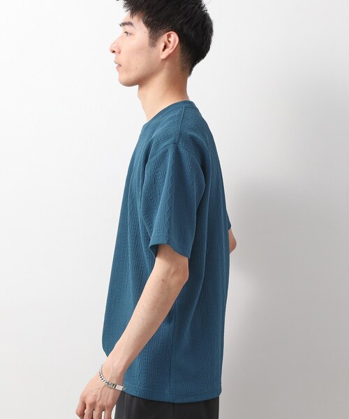 THE SHOP TK (ザ ショップ ティーケー )の「ライトフクレジャカード 半袖Tシャツ 洗濯機OK(Tシャツ/カットソー・メンズ・オフホワイト/ブラウン系/ブルーグリーン/ネイビー・02/03/04)」の12枚目の写真