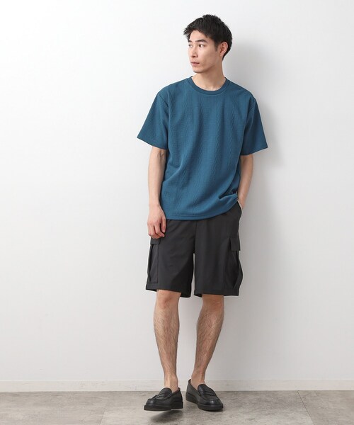 THE SHOP TK (ザ ショップ ティーケー )の「ライトフクレジャカード 半袖Tシャツ 洗濯機OK(Tシャツ/カットソー・メンズ・オフホワイト/ブラウン系/ブルーグリーン/ネイビー・02/03/04)」の10枚目の写真