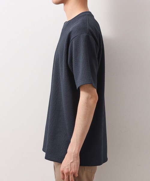 THE SHOP TK (ザ ショップ ティーケー )の「ライトフクレジャカード 半袖Tシャツ 洗濯機OK(Tシャツ/カットソー・メンズ・オフホワイト/ブラウン系/ブルーグリーン/ネイビー・02/03/04)」の7枚目の写真
