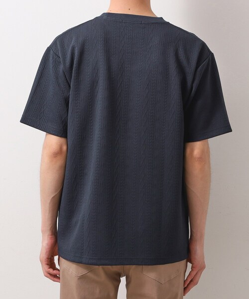 THE SHOP TK (ザ ショップ ティーケー )の「ライトフクレジャカード 半袖Tシャツ 洗濯機OK(Tシャツ/カットソー・メンズ・オフホワイト/ブラウン系/ブルーグリーン/ネイビー・02/03/04)」の6枚目の写真